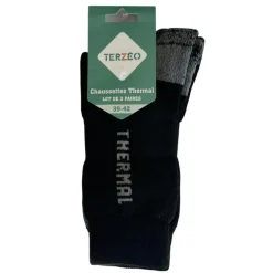 TERZEO PASSIONNÉS DE NATURE LOT DE 3 CHAUSSETTES THERMAL