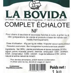 LA BOVIDA MELANGE D'EPICES POUR SAUCISSES A L'ECHALOTE