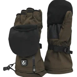 Homme SOMLYS MITAINES DE CHASSE CHAUFFANTES MARRON