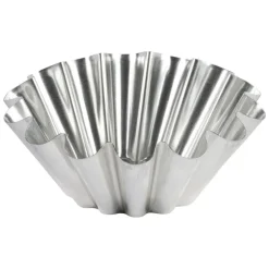 GOBEL MOULE A BRIOCHE GROSSES CÔTES EN FER BLANC
