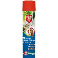 PROTECT EXPERT MOUSSE NIDS GUEPES ET FRELONS 600ML