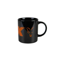 FOX MUG NOIR ORANGE