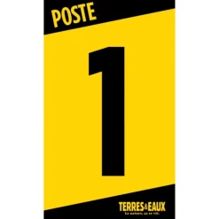 TERZEO CHASSEURS NUMERO DE POSTE BATTUE JAUNE