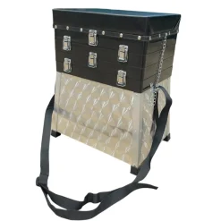 TERZEO PÊCHEURS PANIER SIEGE ALU 3 CASIERS