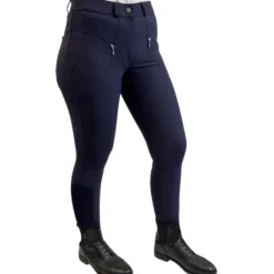 Femme TERZEO CAVALIERS PANTALON FRANCE GRIP GENOUX MARINE