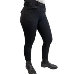 Femme TERZEO CAVALIERS PANTALON SOPHIE GRIP GENOUX NOIR