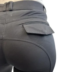 Femme TERZEO CAVALIERS PANTALON SOPHIE GRIP GENOUX NOIR