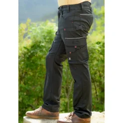 Homme LMA PANTALON TRAVAIL BASALTE NOIR