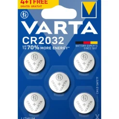 VARTA PILE CR2032 4+1GRATUITE