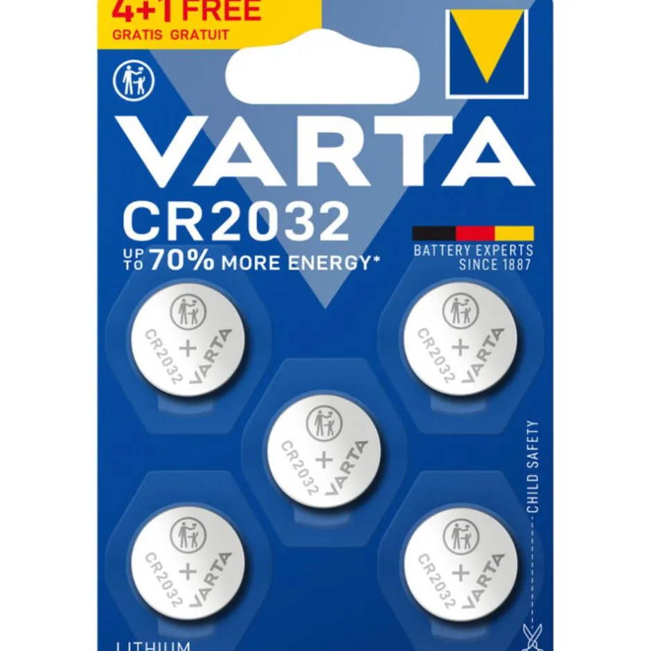 VARTA PILE CR2032 4+1GRATUITE