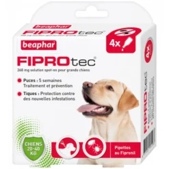 BEAPHAR PIPETTES FIPROTEC GRAND CHIEN X4