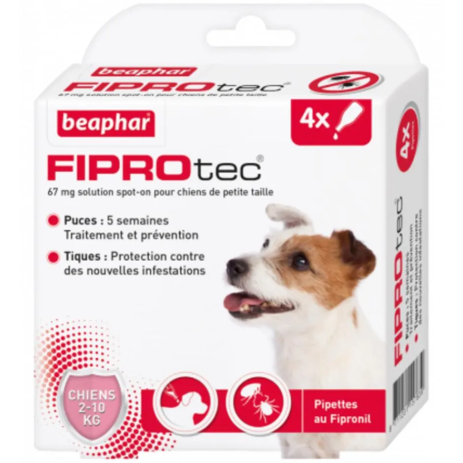 BEAPHAR PIPETTES FIPROTEC PETIT CHIEN X4
