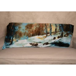 PLAID POLAIRE DECOR SANGLIER