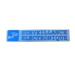 KROMA PLAQUE ALU ADHESIVE SOUS VIDEO SURV