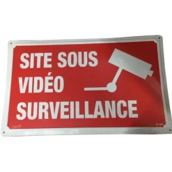 KROMA PLAQUE ALU SITE SOUS VIDEO SURV