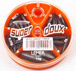 LEMER PLOMB BOITE OLIVE LONGUE X5
