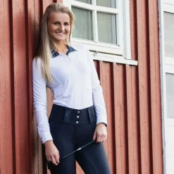 Femme HORZE POLO CONCOURS ML FEMME BLAIRE BLANC