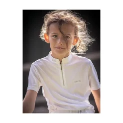 Enfant JUMP IN POLO DE CONCOURS CHARLIE ENFANT BLANC