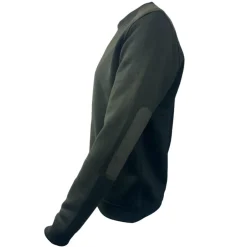 Homme TERZEO PASSIONNÉS DE NATURE PULL AGEN COL ROND KAKI