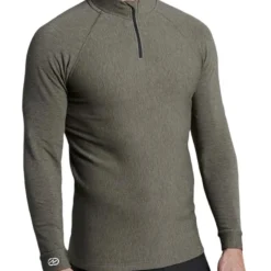 Homme DAMARTSPORT PULL COL ZIPPE COMFORT 5 KAKI