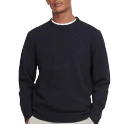 Homme BARBOUR PULL ESSENTIAL PATCH NAVY