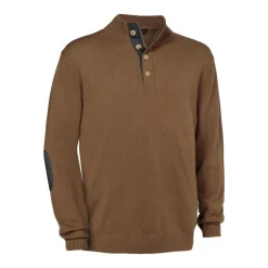 Homme CLUB INTERCHASSE PULL WARENNE MARRON