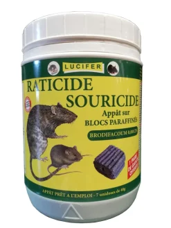LUCIFER RATICIDE SOURICIDE BLOC 280G