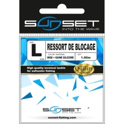 SUNSET RESSORT DE BLOCAGE INOX + GAINE SILICONE