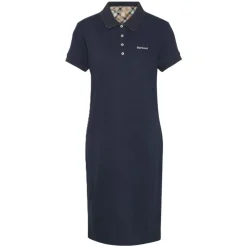 Femme BARBOUR ROBE POLO DRESS NAVY BICOLORE