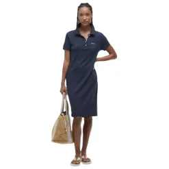 Femme BARBOUR ROBE POLO DRESS NAVY BICOLORE