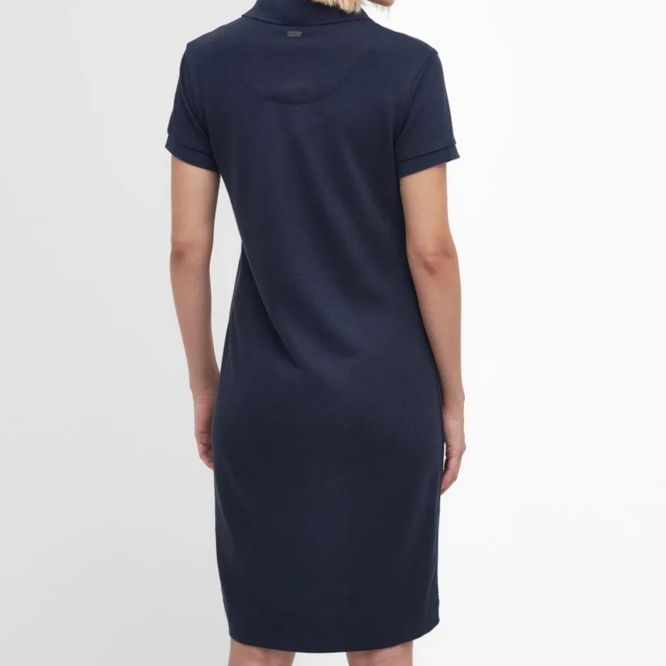 Femme BARBOUR ROBE POLO DRESS NAVY BICOLORE