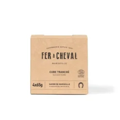 FER A CHEVAL SAVON DE MARSEILLE 4 TRANCHES OLIVE
