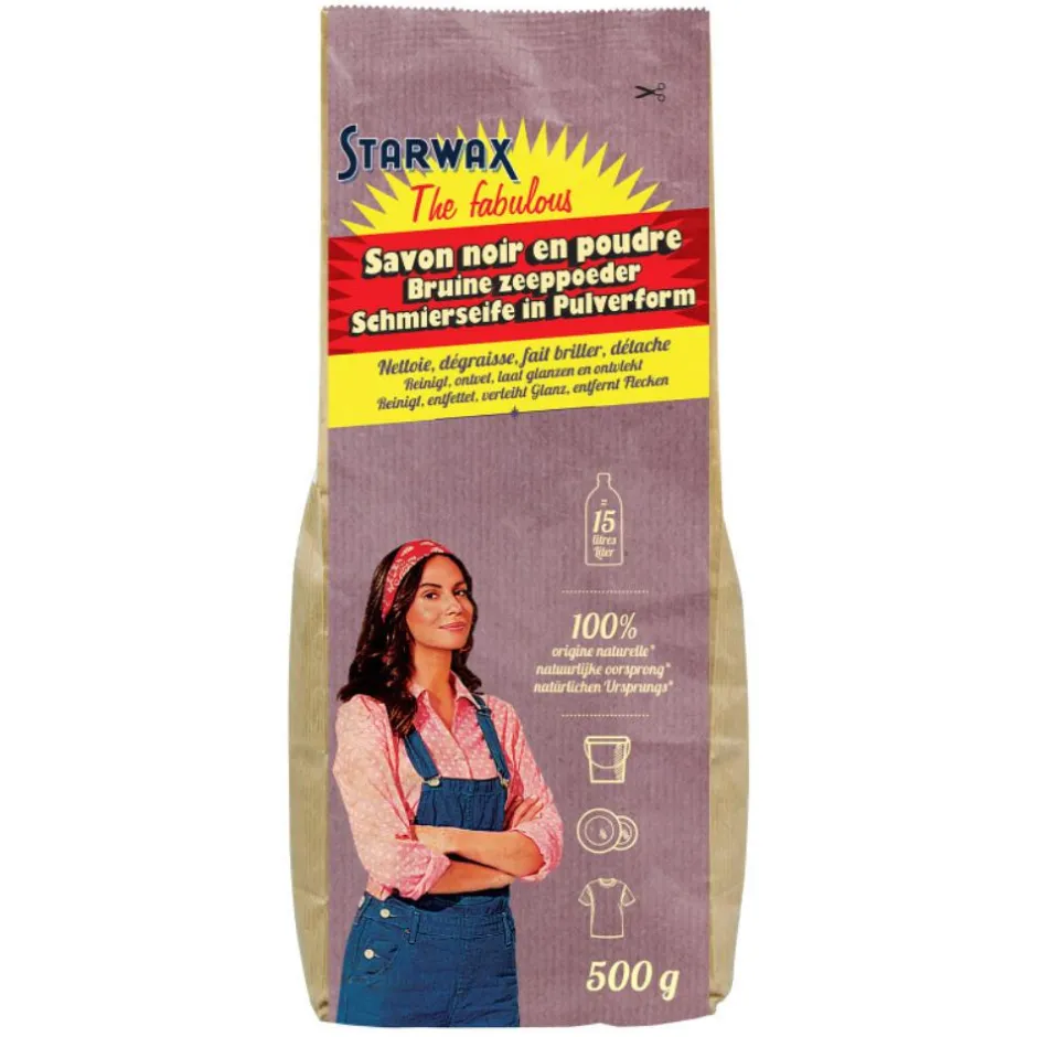 STARWAX THE FABULOUS SAVON NOIR EN POUDRE 500G