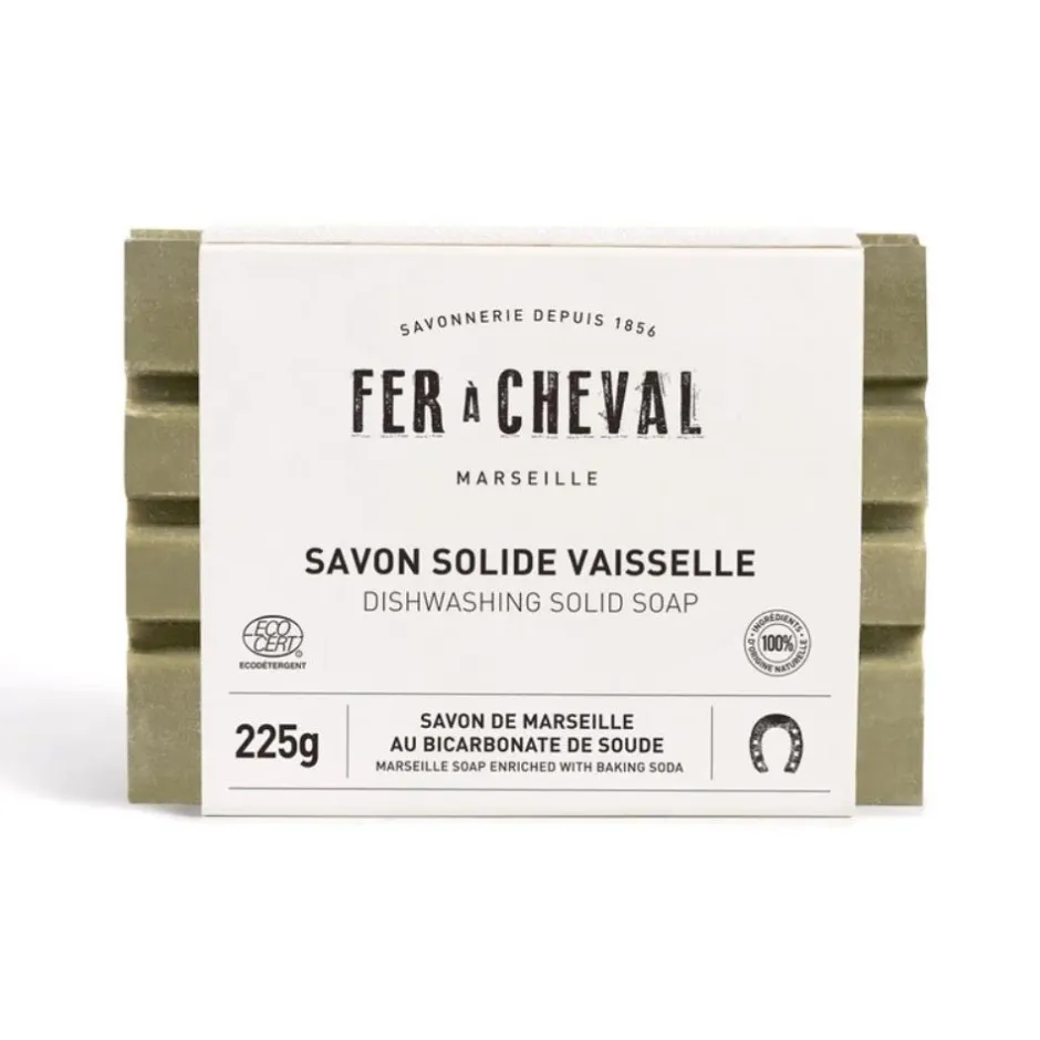 FER A CHEVAL SAVON VAISSELLE SOLIDE AU BICARBONATE 225G