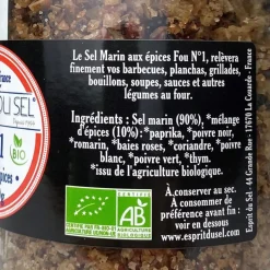 ESPRIT DU SEL SEL MARIN FOU N°1 250G
