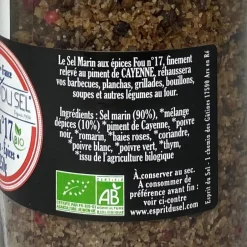 ESPRIT DU SEL SEL MARIN FOU N°17 250G