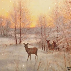 AMBIENTE SERVIETTE BICHE COUCHE DE SOLEIL