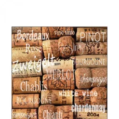 AMBIENTE SERVIETTE BOUCHONS DE VIN