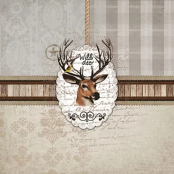 AMBIENTE SERVIETTE CERF SAUVAGE