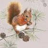 AMBIENTE SERVIETTE ECUREUIL D'HIVER