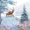 AMBIENTE SERVIETTE FAMILLE CERF