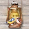 AMBIENTE SERVIETTE OISEAUX SUR LANTERNE