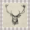 AMBIENTE SERVIETTE TETE DE CERF