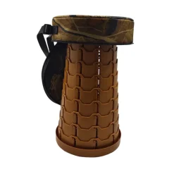 TERZEO CHASSEURS SIEGE RETRACTABLE MARRON AVEC HOUSSE