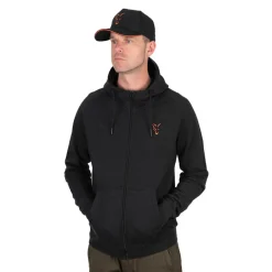 FOX SWEAT NOIR ORANGE