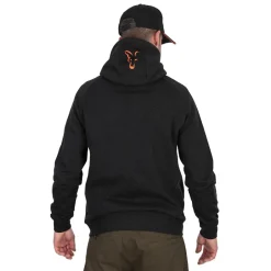 FOX SWEAT NOIR ORANGE