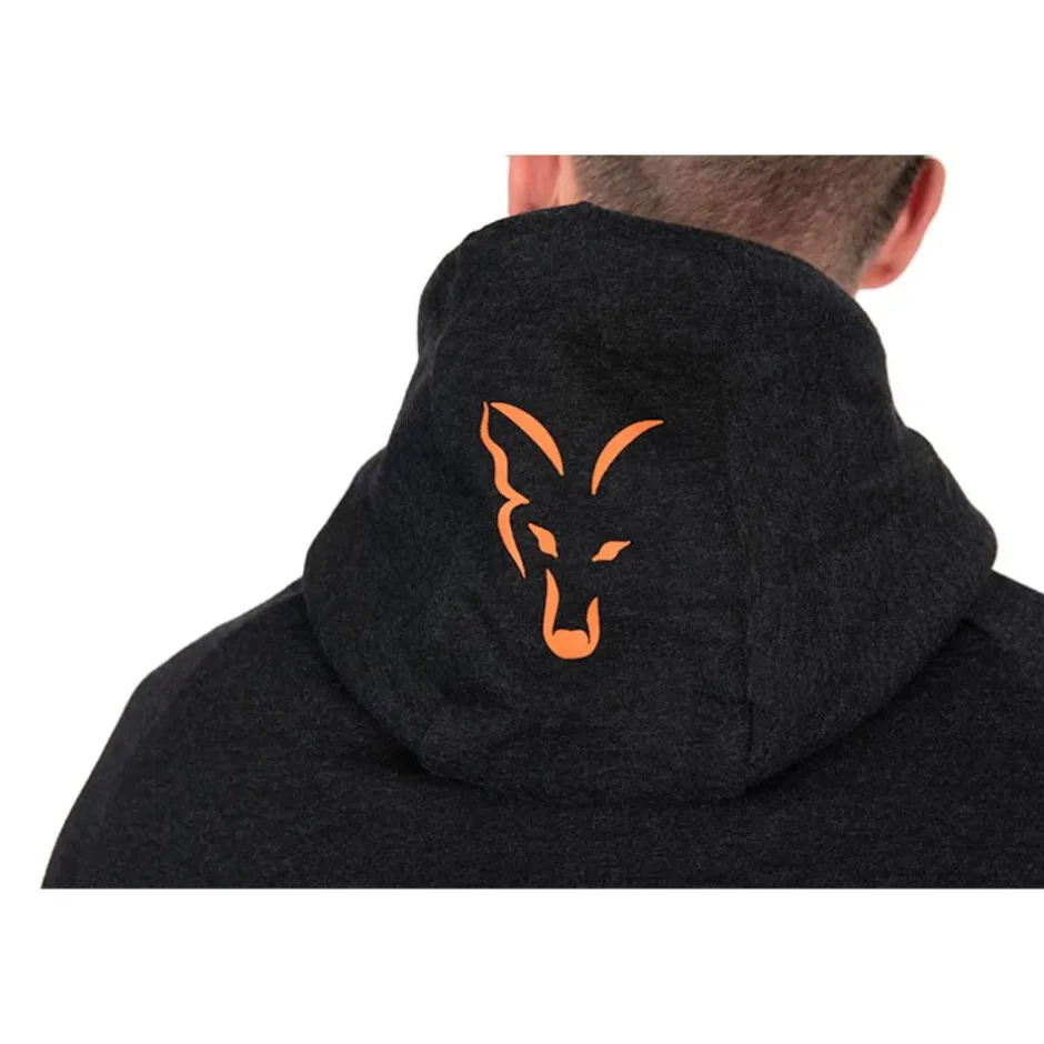 FOX SWEAT NOIR ORANGE