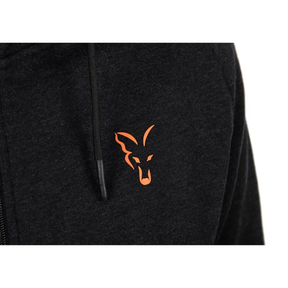 FOX SWEAT NOIR ORANGE