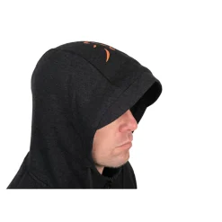 FOX SWEAT NOIR ORANGE