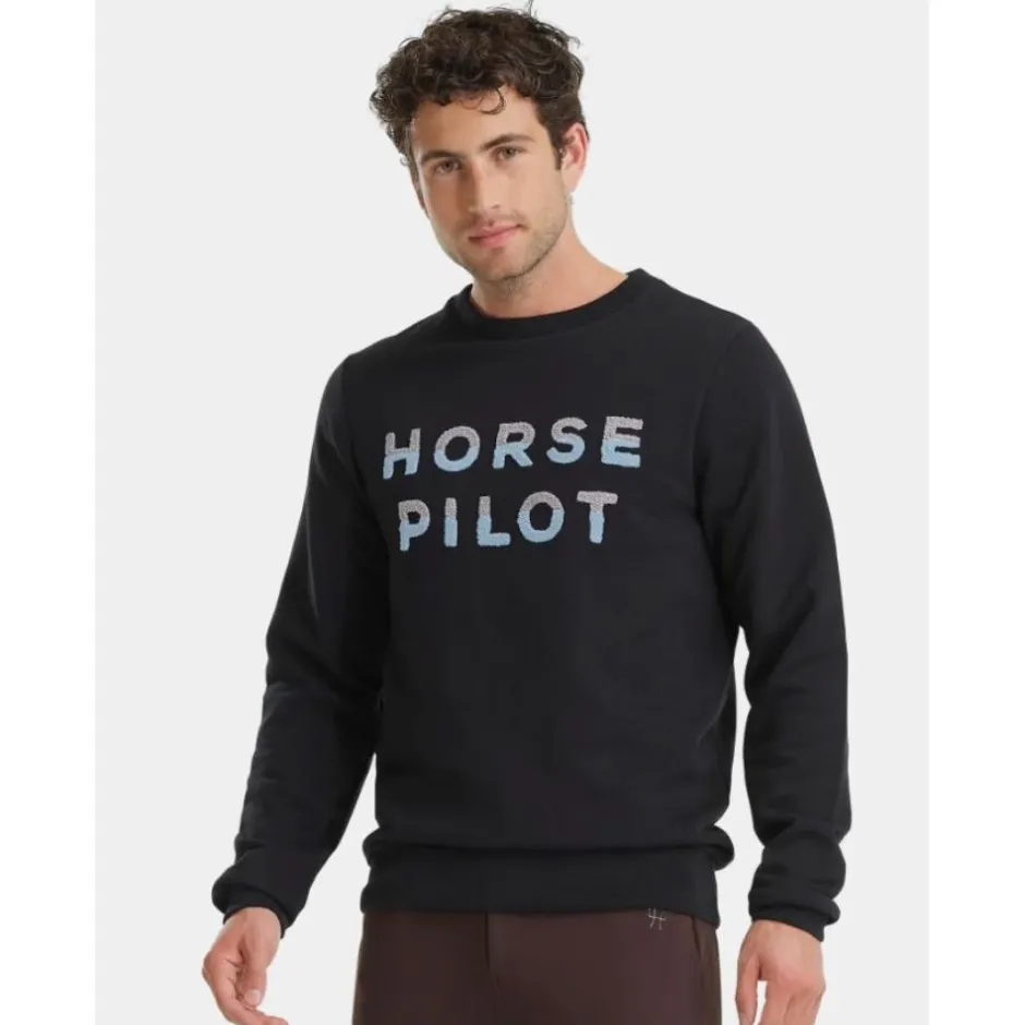 Homme HORSE PILOT SWEATSHIRT TEAM HOMME BLACK